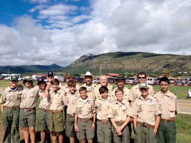 Boy Scouts hike