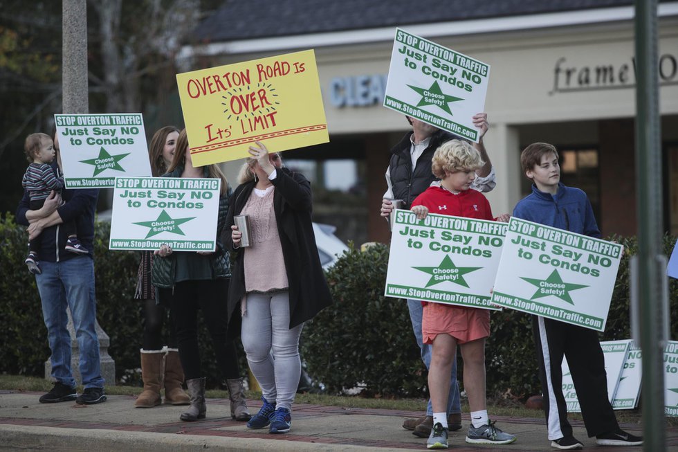 Overton Village Protest